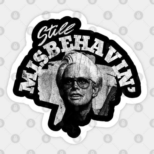 WHITE ART - still misbehavin 70s Sticker by TattoVINTAGE